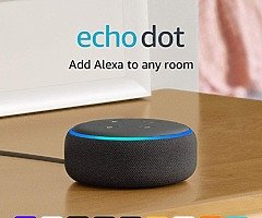 Echo Dot (3rd Gen) - Smart speaker with Alexa - Charcoal Fabric