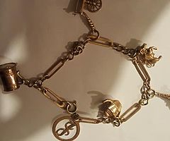 Vintage gold chain bracelet and ring - Image 5/10