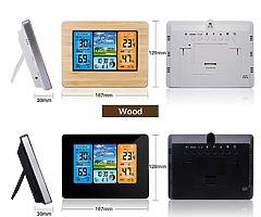 Digital Color Forecast Weather Station with Alert Temperature/Humidity/Barometer/Alarm/Weather Clock