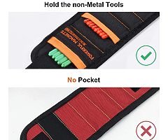 Magnetic Wristband, Gifts for Men, Magnetic Wristband with 10 Strong Magnets for Holding Tools, Nail - Image 6/8