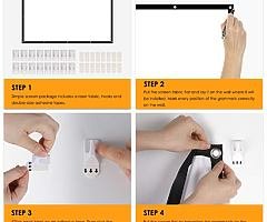 Projector Screen Portable Indoor Outdoor 100 inche, 16:9 Aspect Ratio School Home Cinema 4K Foldable - Image 4/7