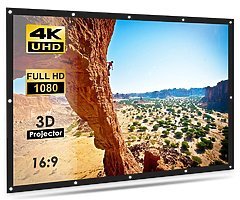 Projector Screen Portable Indoor Outdoor 100 inche, 16:9 Aspect Ratio School Home Cinema 4K Foldable - Image 7/7