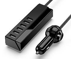 6-Port Multiple Fast Car Charger, 65W/13A USB Travel Car Charger Adapter with Smart Identification f - Image 7/7