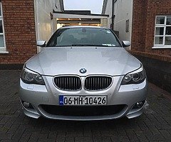 E60 535d. 9 months tax. Nct. Titanium Silver. Black Dakota leather interior. Head up display.