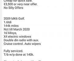 2009 MK6 Golf 1.6tdi - Image 4/5