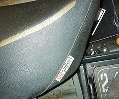 Honda motorcycle motorbike seat.