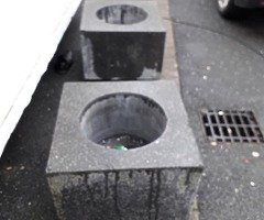 Polish granit flower pots