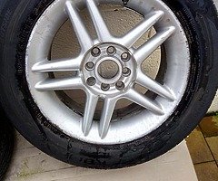 Tyres 195 65 15 as new alloys included