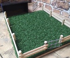 Kids play farm