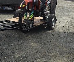 Ktm 125 2002 and tralier for sale
