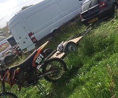 Ktm 125 2002 and tralier for sale