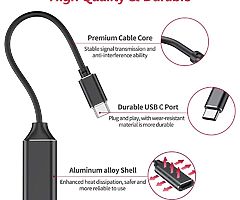 USB C to HDMI Adapter,Type C to 4K HDMI Adapter, (Support Thunderbolt 3),Video Audio Output for MacB - Image 3/7