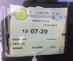 Honda Accord type S, NCT 07/20, petrol, manual, 198 314 km, t-belt done recently, driving perfect. - Image 5/9