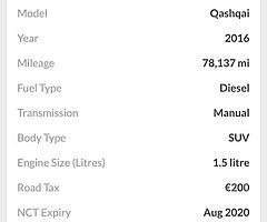 2016 Nissan Qashqui Finance this car from €64 P/W - Image 10/10