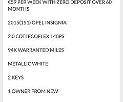 2015 Vauxhall insignia Finance this car from €45 P/W - Image 9/10