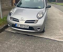 07 silver Nissan micra