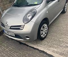 07 silver Nissan micra