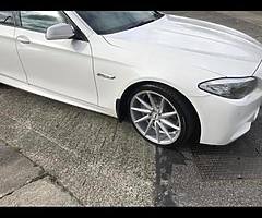 BMW white msport 520d series 2012