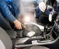 Mobile steam car valet service