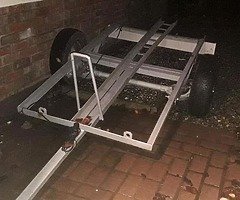 Single motorbike trailer