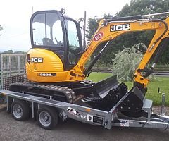 Mini digger, dumper, wheel digger for hire , good rates daily or weekly , laois area [hidden informa