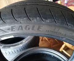 4 tyres 255/35R20 Goodyear eagle f1 asymmetric 3