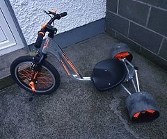 Triad Counter Measure 3 Drift Trike - Silver/Orange