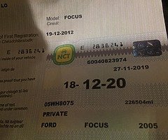 Diesel focus wit test