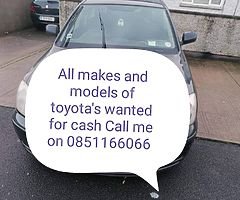 All makes and models of vehicles wanted