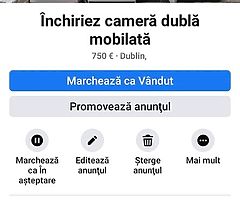 Împart cameră dublă mobilată accept băiat sau fată ordonat/ă liniștit/ă
