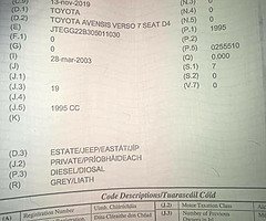 Toyota avensis verso