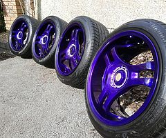 Advan sa3r for sale 17 inch 5x114.3 8j fronts 9j rears