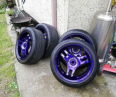 Advan sa3r for sale 17 inch 5x114.3 8j fronts 9j rears