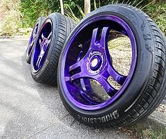 Advan sa3r for sale 17 inch 5x114.3 8j fronts 9j rears