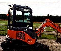 Mini digger hire /12 tonne