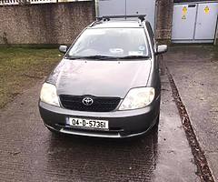 Toyota corrola d4d nct 22-07-20