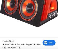 Sony WX-GT90BT + Subower 1800W