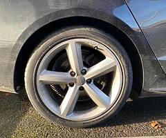18inhch genuine Audi sline alloys 4 good Tyres