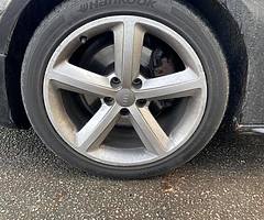 18inhch genuine Audi sline alloys 4 good Tyres - Image 3/6