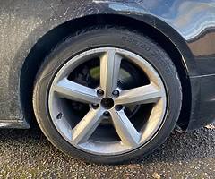 18inhch genuine Audi sline alloys 4 good Tyres - Image 4/6