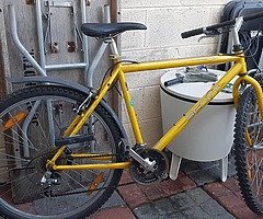 Yellow Scott mountain bike with locker - Image 4/4