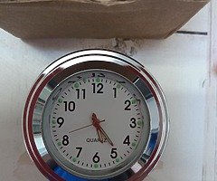 Motorbike handle bar clock