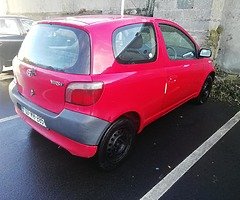 00 yaris taxed and twsted end January