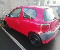 00 yaris taxed and twsted end January