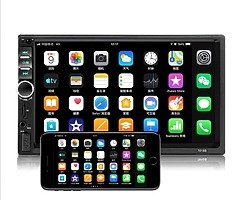 7" MP5 Bluetooth car radio, touch screen & mirror link+reversing camera