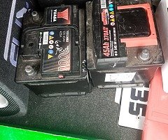2 car batteries