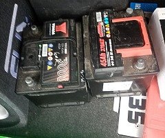 2 car batteries