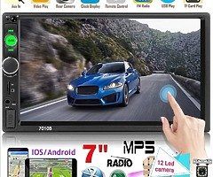 7 inch Bluetooth mp5 car radio video phone mirroring + 12 Led reversing camera free