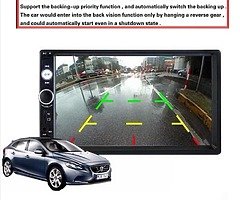 7 inch Bluetooth mp5 car radio video phone mirroring + 12 Led reversing camera free - Image 8/10
