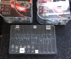 Car bulbs selection of H7/12v/55w and interior bulbs for sale.50 euros for the lot